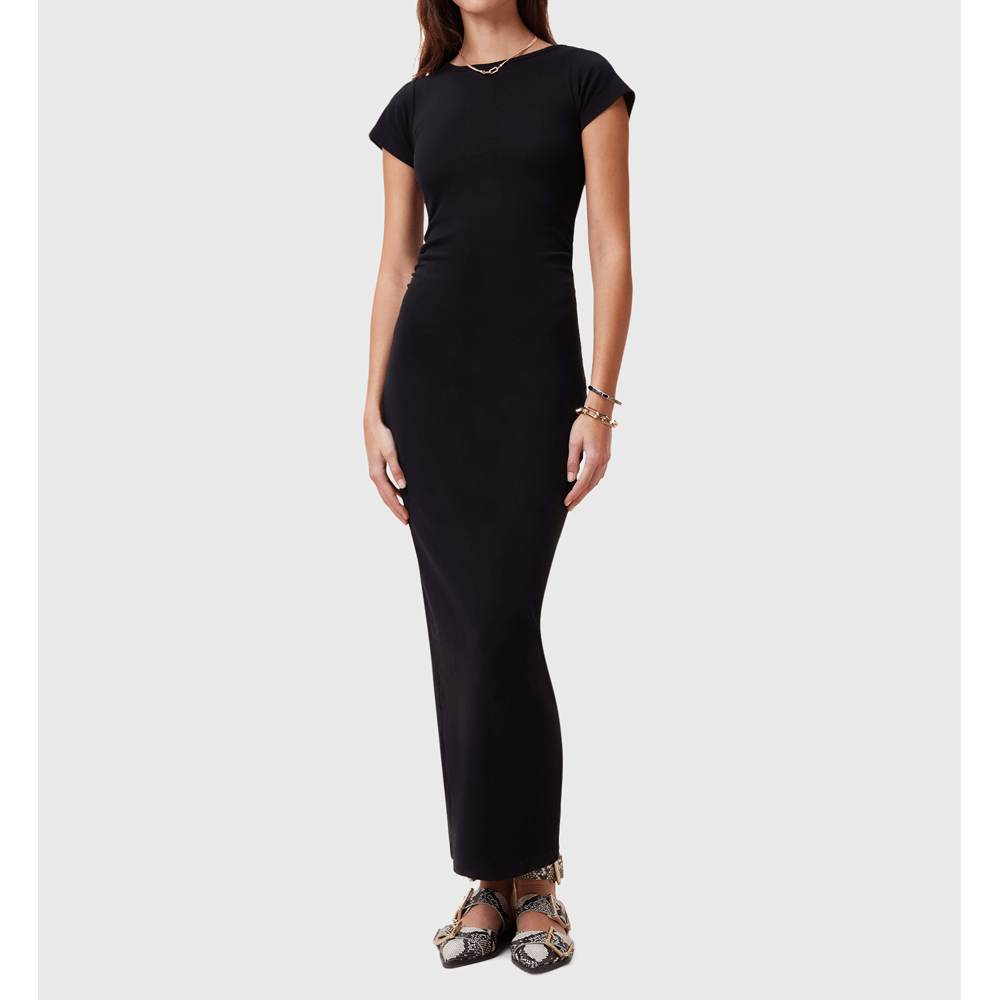 AllSaints Katarina Short Sleeve Slim Fit Maxi Dress